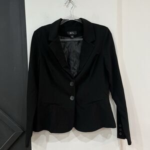 Juniors Black BCX Black Blazer Size Large Career Office